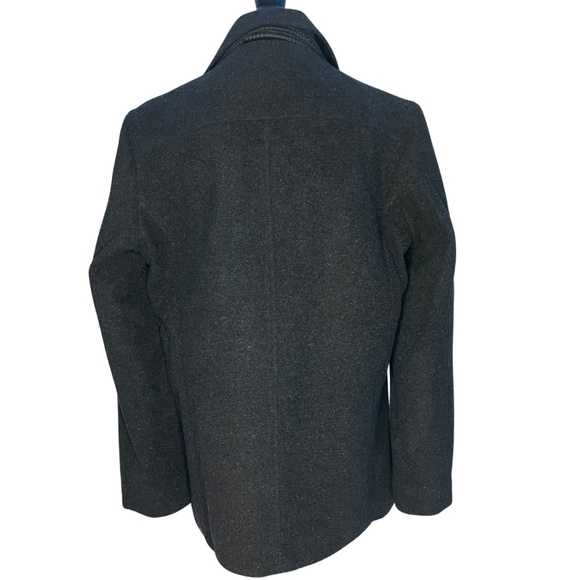 Kenneth Cole Men's Double Breasted Wool Blend Peacoat $100 OBO - Picture 2 of 8